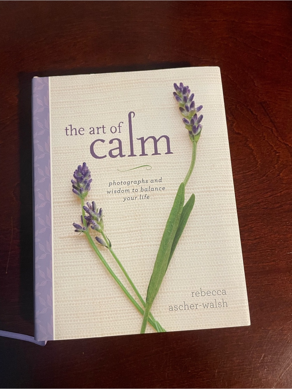 The Art of Calm by — White & Purple Cover